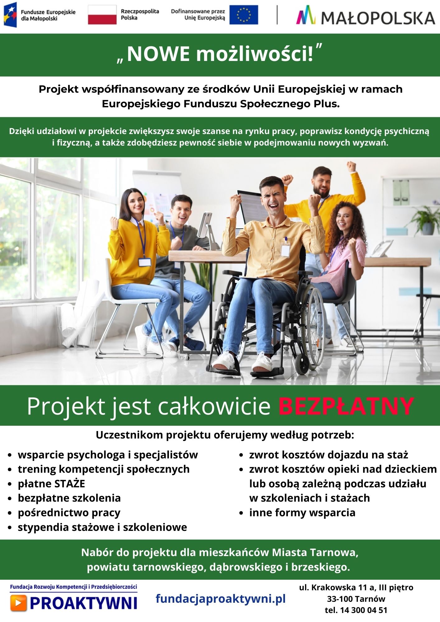 Zdjęcie artykułu Ruszył czwarty nabór do projektu: NOWE możliwości!